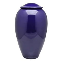 Classic Purple Metal Cremation Urn