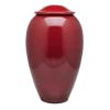 Classic Red Metal Cremation Urn