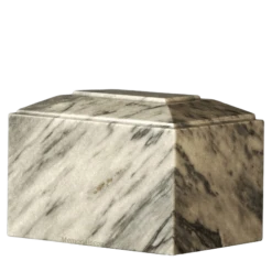 Gray Ivory Infinity Marble Cremation Urn