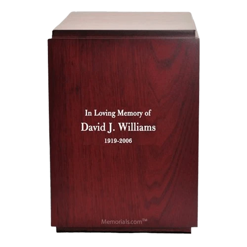 Lush Wood Cremation Urn 2 Lush Wood Cremation Urn - Image 2