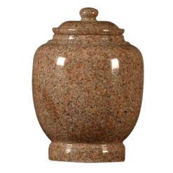 Rose Satin Granite Cremation Urn