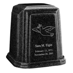 Temple Millennium Charcoal Marble Urn