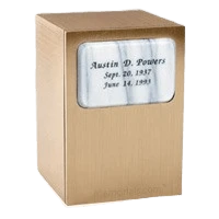 Memories White Marble Cremation Urn