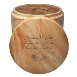 Noble Teak Marble Cremation Urn -Urns Sales Store noble teak w black 1557160630 20191018080647 2