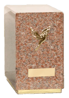 Agra Vermilion Cremation Urn