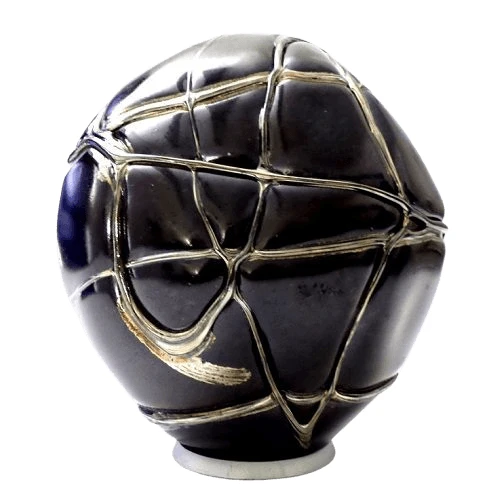 Black Gold Organic Glass Cremation Urn 1 Black Gold Organic Glass Cremation Urn