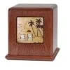 By The Beach Wood Cremation Urn
