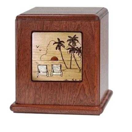 By The Beach Wood Cremation Urn 1 By The Beach Wood Cremation Urn