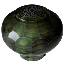 Emerald Celtic Wood Urn