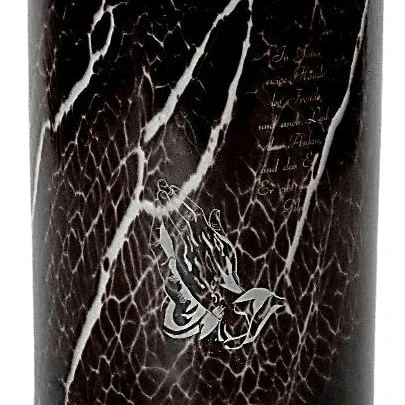 Burgundy Drop Glass Cremation Urn 6 Burgundy Drop Glass Cremation Urn - Image 6