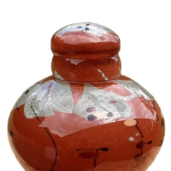 Raku Sun Glass Cremation Urn -Urns Sales Store product Example of Sample Urn with Cap Lid 20191019214801