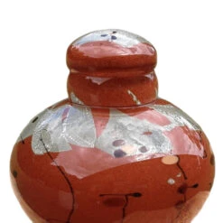 Raku Sky Glass Cremation Urn 5 Raku Sky Glass Cremation Urn -Urns Sales Store product Example of Sample Urn with Cap Lid 20191019214837 2
