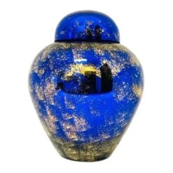 Star Dust Moonlit Glass Urn