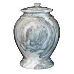 Cashmere Gray Marble Urn II