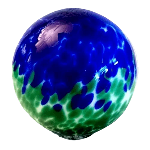 Land & Sea Glass Cremation Urn 1 Land & Sea Glass Cremation Urn