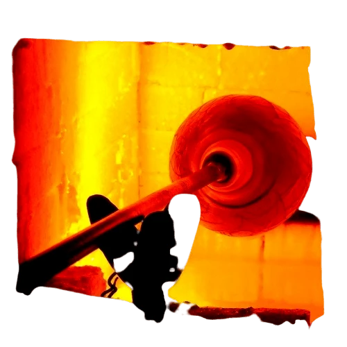 Burgundy Drop Glass Cremation Urn 2 Burgundy Drop Glass Cremation Urn - Image 2