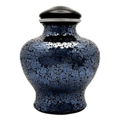 Midnight Niche Large Glass Cremation Urn