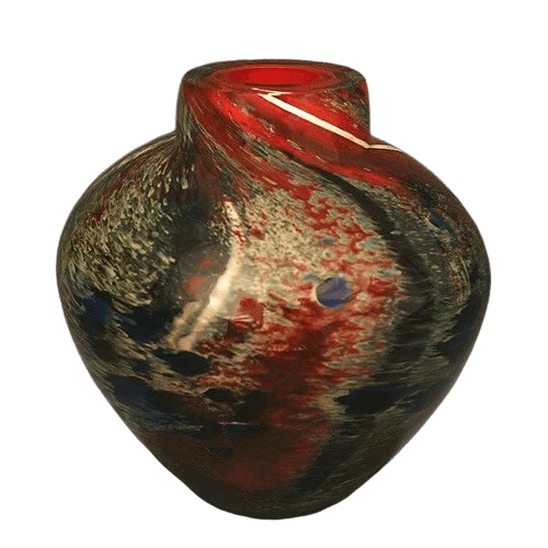 Raku Sky Glass Cremation Urn 2 Raku Sky Glass Cremation Urn - Image 2