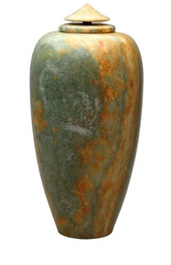 Reaching Green Alabaster Cremation Urn
