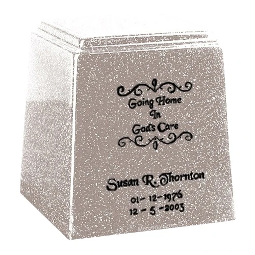 Temple Niche Frost Marble Urn 1 Temple Niche Frost Marble Urn