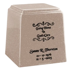 Temple Niche Sand Marble Urn