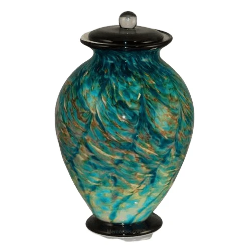 Tide Glass Cremation Urn 1 Tide Glass Cremation Urn