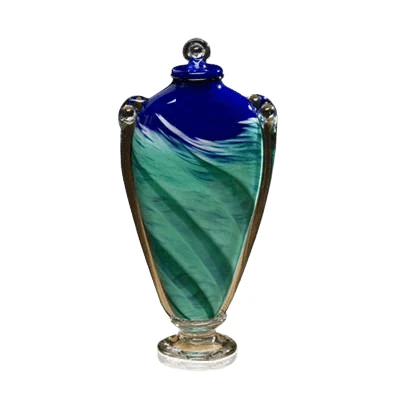 Tranquil Wave Glass Urn 1 Tranquil Wave Glass Urn