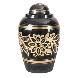 Ebony Bouquet Cremation Urn 1 Ebony Bouquet Cremation Urn