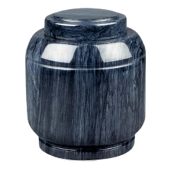 Crest Black Marble Cremation Urn