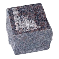 Garden Brown Granite Cremation Urn