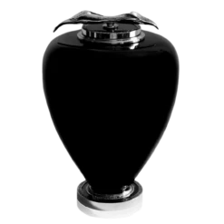 Black Pearls Glass Cremation Urn