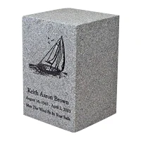 Light Grey Naples Cultured Cremation Urn