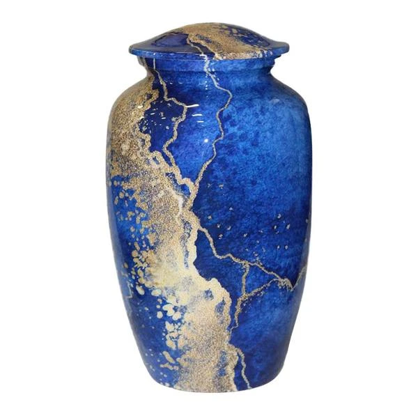 Luxury Gold Vein Metal Urn 1 Luxury Gold Vein Metal Urn