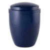 Matte Blue Metal Cremation Urn