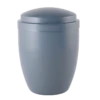 Matte Gray Metal Cremation Urn
