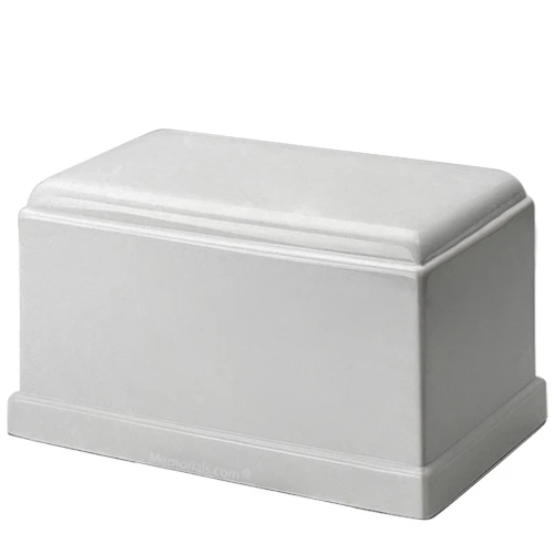 Olympus White Marble Cremation Urn 1 Olympus White Marble Cremation Urn