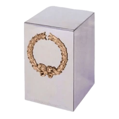 Wreath Steel Cremation Urn