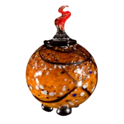 Tutto Verdigris Glass Cremation Urn