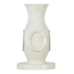 Vase Of Life Cream Marble Luxury Cremation Urn