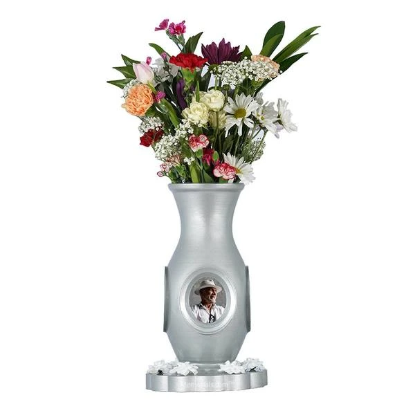 Vase Of Life Silver Luxury Cremation Urn 2 Vase Of Life Silver Luxury Cremation Urn - Image 2