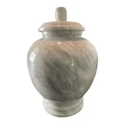 White Classico Marble Cremation Urn
