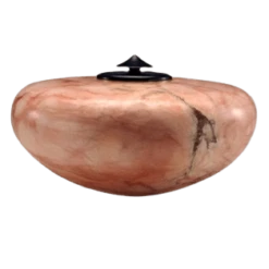 White & Pink Alabaster Cremation Urn
